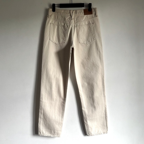 NWT J Crew Slouchy Boyfriend Jean Size 25 in Cream Off-White Denim $148 BD367 - Picture 6 of 12